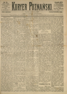 Kurier Poznański 1887.04.01 R.16 nr74