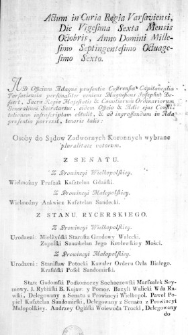 Osoby do Sąd&oacute;w Zadwornych Koronnych wybrane pluralitate votorum