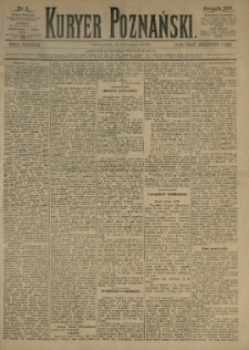 Kurier Poznański 1885.01.08 R.14 nr5