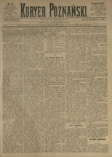 Kurier Poznański 1885.01.20 R.14 nr15