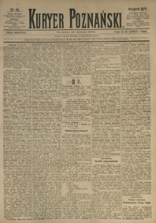 Kurier Poznański 1885.01.25 R.14 nr20