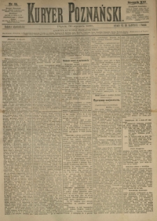 Kurier Poznański 1885.01.30 R.14 nr24