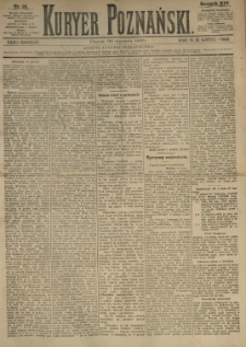 Kurier Poznański 1885.01.30 R.14 nr24