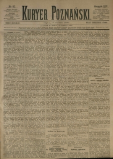 Kurier Poznański 1885.04.17 R.14 nr87