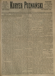 Kurier Poznański 1885.05.13 R.14 nr108