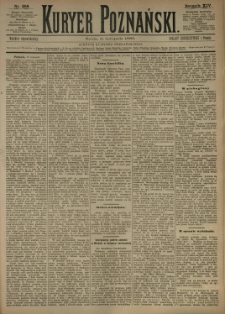 Kurier Poznański 1885.11.11 R.14 nr258