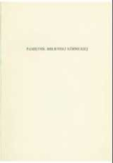 Biblioteka Batignolska jako depozyt w K&oacute;rniku (1874-1925). Pamiętnik Biblioteki K&oacute;rnickiej Z. 11.