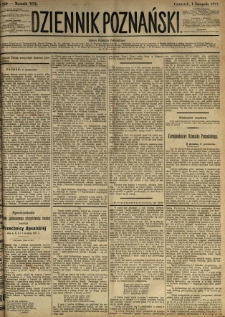 Dziennik Poznański 1877.11.01 R.19 nr250