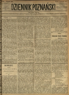Dziennik Poznański 1877.11.07 R.19 nr254