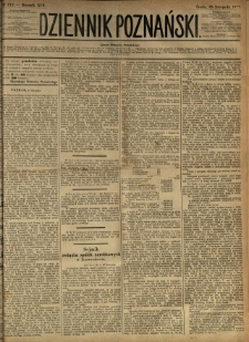 Dziennik Poznański 1877.11.28 R.19 nr272