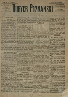 Kurier Poznański 1893.01.03 R.22 nr2