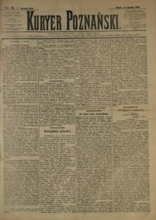 Kurier Poznański 1893.01.13 R.22 nr10