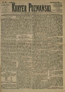 Kurier Poznański 1893.02.22 R.22 nr43
