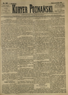 Kurier Poznański 1893.11.10 R.21 nr257