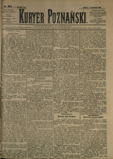 Kurier Poznański 1893.11.18 R.21 nr264