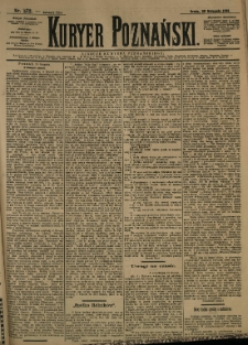 Kurier Poznański 1893.11.29 R.21 nr272