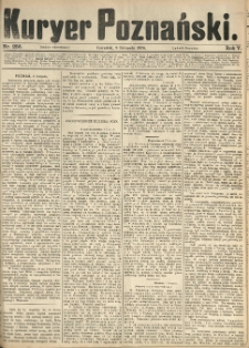Kurier Poznański 1876.11.09 R.5 nr256