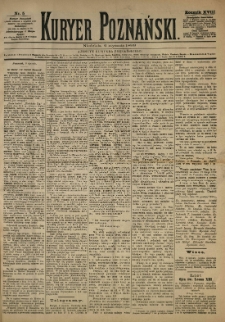 Kurier Poznański 1889.01.06 R.18 nr5
