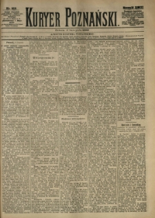 Kurier Poznański 1889.11.09 R.18 nr258