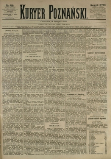 Kurier Poznański 1889.11.14 R.18 nr262