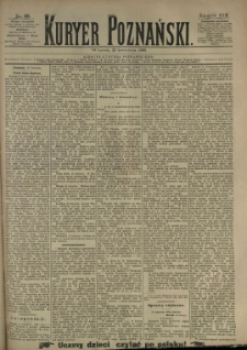 Kurier Poznański 1890.04.29 R.19 nr98