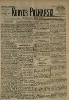 Kurier Poznański 1892.04.10 R.21 nr83