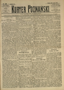 Kurier Poznański 1892.08.30 R.21 nr198