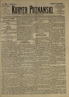 Kurier Poznański 1892.09.18 R.21 nr214