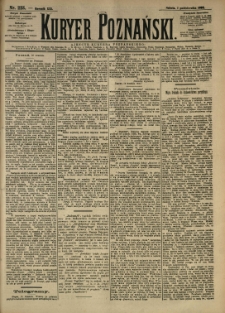 Kurier Poznański 1892.10.01 R.21 nr225