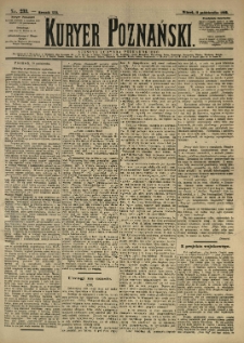 Kurier Poznański 1892.10.11 R.21 nr233