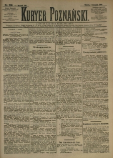 Kurier Poznański 1892.11.08 R.21 nr256