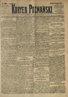 Kurier Poznański 1892.11.22 R.21 nr268