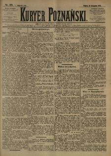 Kurier Poznański 1892.11.25 R.21 nr271