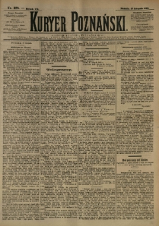 Kurier Poznański 1892.11.27 R.21 nr273