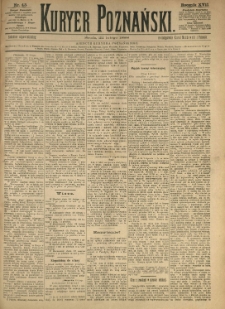Kurier Poznański 1888.02.22 R.17 nr43