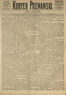 Kurier Poznański 1888.09.07 R.17 nr206